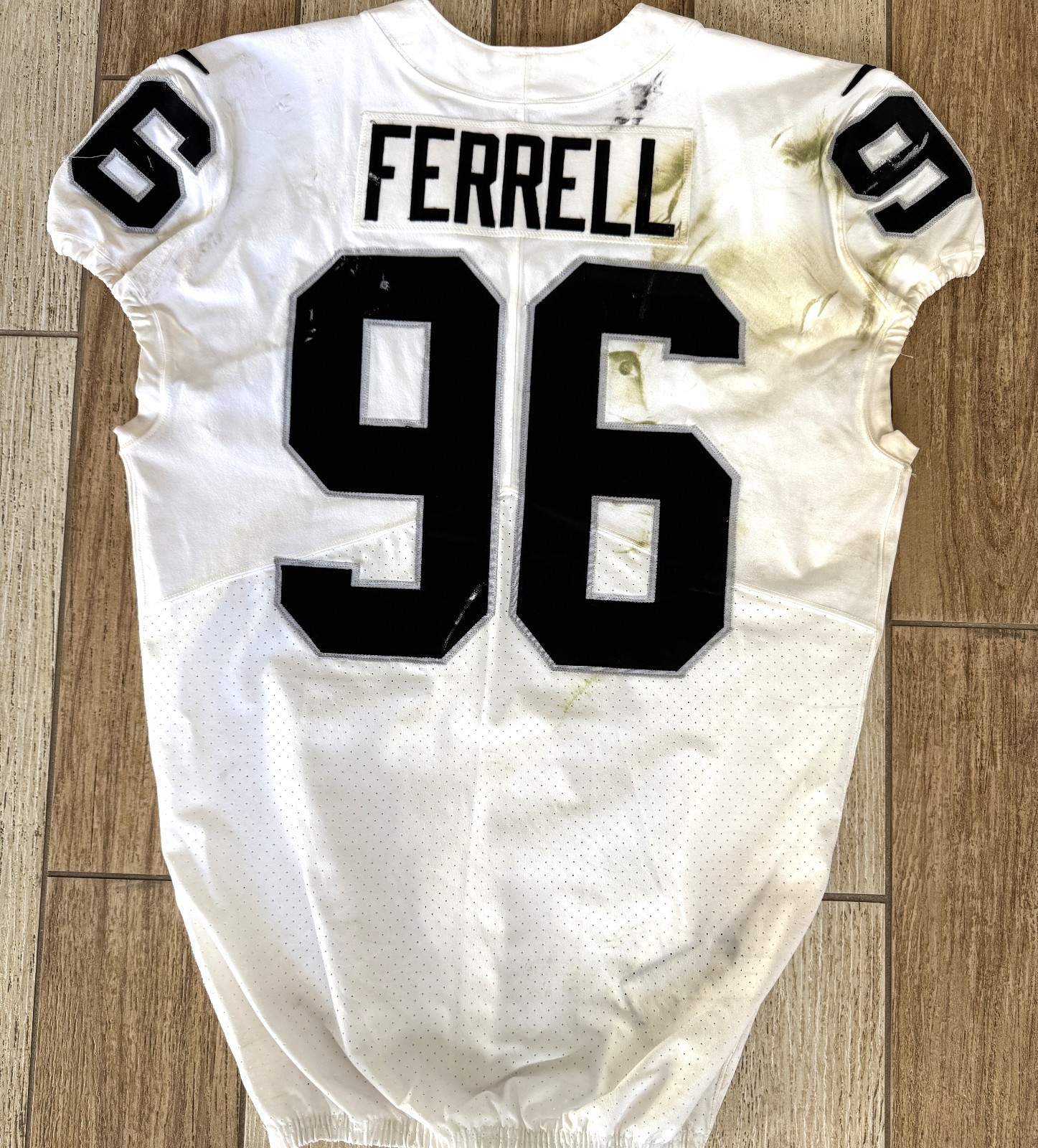 Clelin Ferrell GAME WORN💪12.01.19 Oakland Raiders⚫⚪Nike NFL Jersey 👕vs. Chiefs view 18