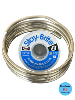 Stay-Brite#8  Silver Bearing Solder  1/16'' Or 1/8''  HVAC