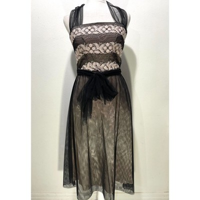 Laundry by shelli Segal dress Y2K whimsy goth emo fairy retro casual prom women2