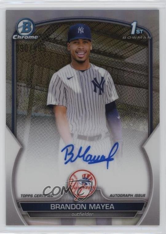 2023 Bowman Chrome Prospect Refractor 390/499 Brandon Mayea #CPA-BMA Auto 03ox