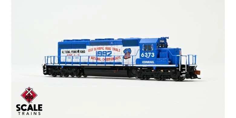 N SCALETRAINS  SD40-2 USCF OLYMPICS ALTOONA TRIALS CONRAIL #6373 DCC & SOUND - Image 2 of 4