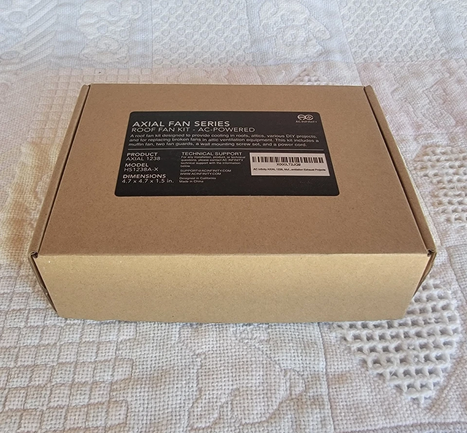 AC Infinity AXIAL HS1238A-X 1238 Muffin Fan 115V 120V AC 4.7 x 4.7 x 1.5 - Image 4 of 4