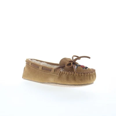 Minnetonka Thunderbird Animikii Cally loafer pour femmes en suede brown 39 - Photo 1/4