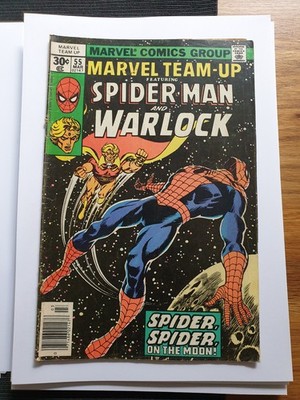 Marvel Team-Up #55 (1977) Spider-Man and Warlock (John Byrne)