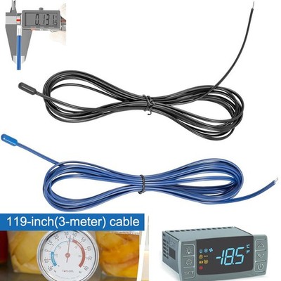 Set of 2 Temperature Probe Sensors for Commercial Refrigerators and Freezer 119''