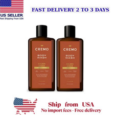 Cremo Golden Amber Body Wash for Men Tropical & Marine 16 oz Each X2 0.96 per gallon