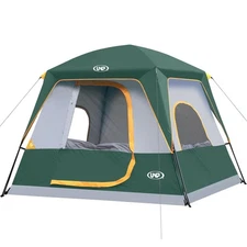 UNP 2/4/6/8 Person Tent, Portable Cabin Tent, Camping Tent 4-Person Easy Set ...