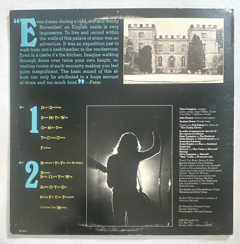 Peter Frampton Vinyl LP "Frampton" 1975 Studio Album on A&M SP4512 VG+ / VG+ - Image 3 of 4