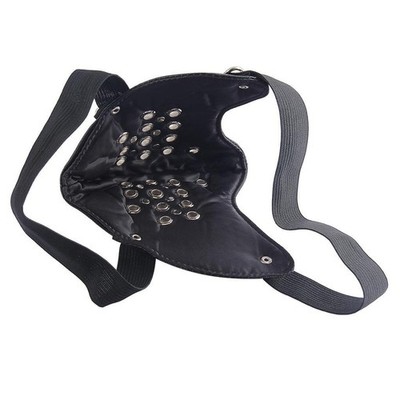 Steampunk Atmungsaktive Nieten Halbgesichtsmaske Gothic Cosplay Staubschutz