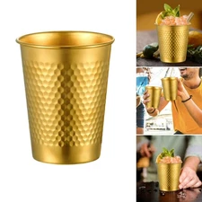 4 Pack Stainless Steel Cups Stackable Coffee Tumblers Metal Drinking Glasses