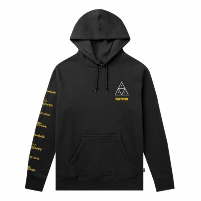 HUF Men's Pullover Hoodie MIA TT PULP FICTION Black - Small HUF Men's Pullover Hoodie MIA TT PULP FICTION Black - Small