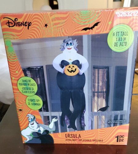 New 6FT Hanging Ursula Disney Little Mermaid 2023 Inflatable Halloween FAST SHIP - Picture 3 of 8
