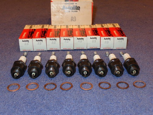 ‘NOS’ Autolite A9 Spark Plugs.......Cross reference w/ Champion J-11 or AC-46 - Picture 4 of 12