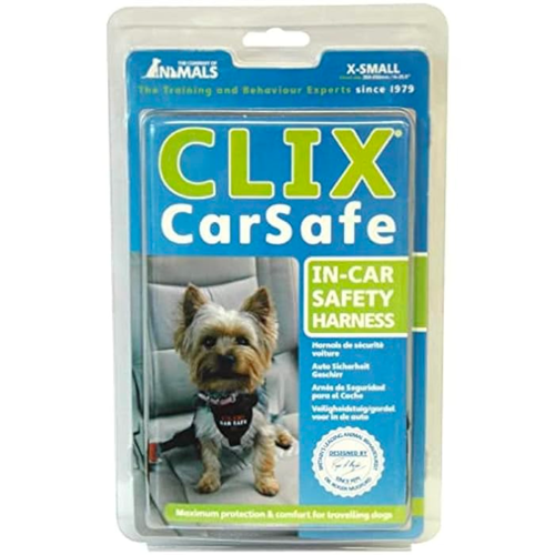 Clix Dog Car Seat Harness CarSafe XSmall Comfortable & Padded Safety