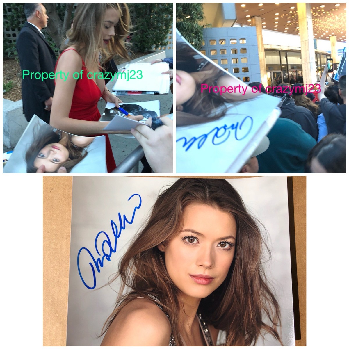 LingOrm フィリピンファンミーティングサインポスター Morgan Lindholm Signed Truth or Dare Shockwave Autograph Auto