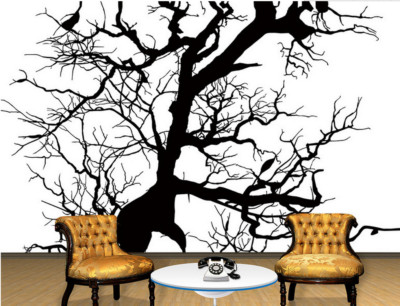 3D Black Art Branches 42506NA Wallpaper Wall Murals Removable Wallpaper Fay