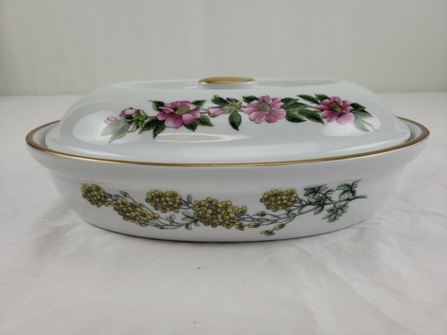 Spode Stafford Flowers 2 Quart Oval Covered Casserole Oven To Table For Sale Online Ebay