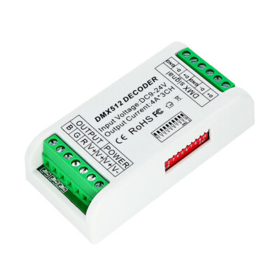12V DMX 512 4A 3 Channels Decoder Controller Bare Board for RGB LED Light Strip