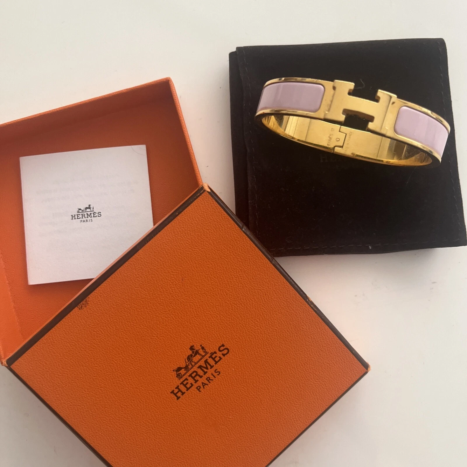HERMÈS BRACCIALE HERMES CLIC H ROSA