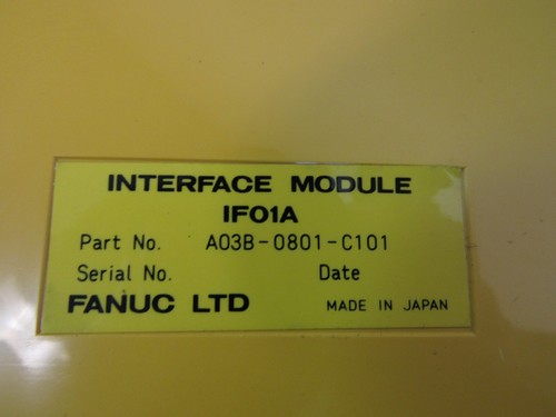 FANUC INTERFACE MODULE A03B-0801-C101, IF01A - Picture 2 of 4