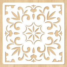 2pcs 12" x 12" Large Mandala Stencil Painting Template for Floor, Tile, Wall,...