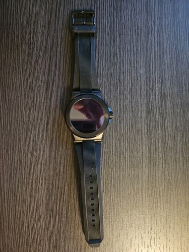 Michael Kors MKT5011 Access Silikon schwarz getönte Smartwatch DEMO LESEN (AA)