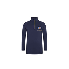 Equestre Co Elite Kids Baselayer Navy Breathable Quarter Zip