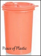 Tupperware New 36 oz. Mega Tumbler Pitcher Flip-Top Seal Lid  Guava Orange