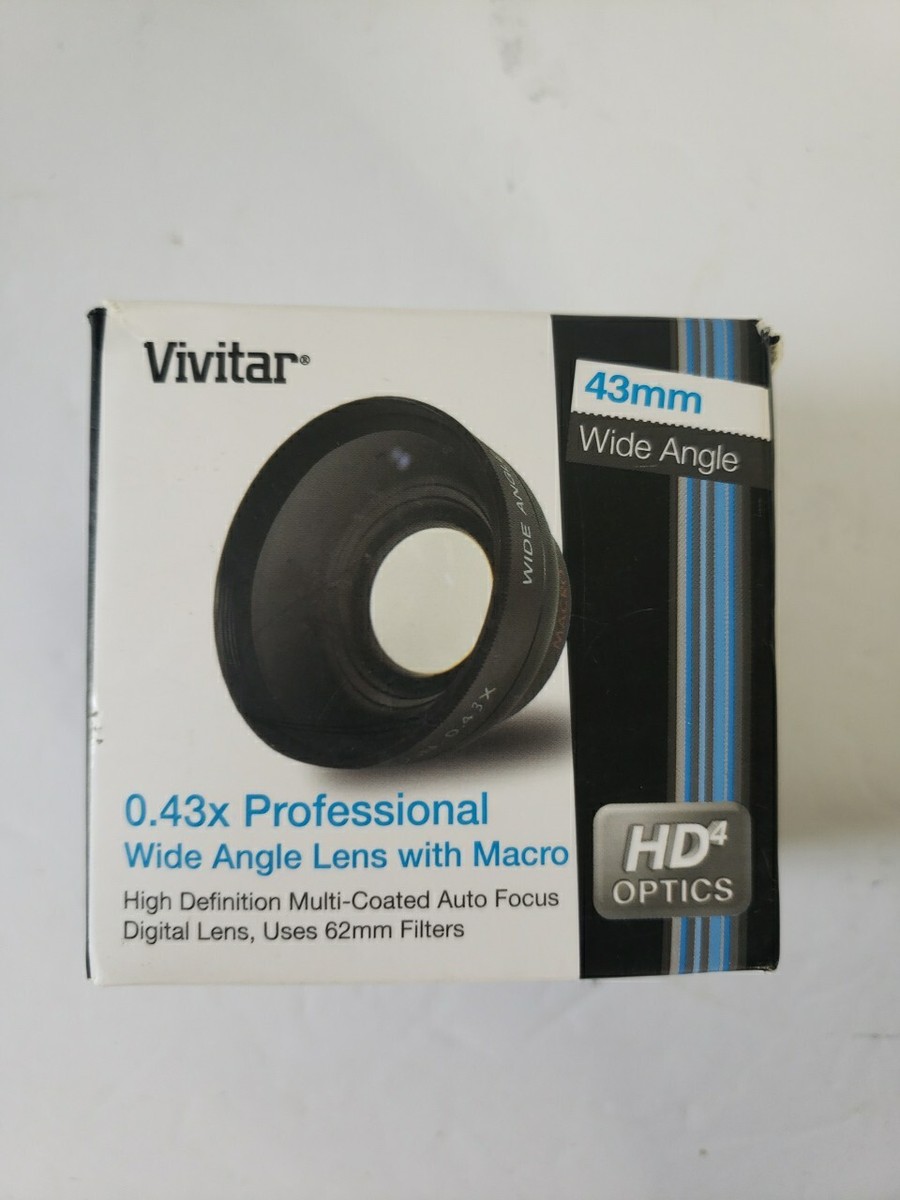 Vivitar Professional 43mm Wide Angle Lens w/ Macro VIV-43W *Open Box*