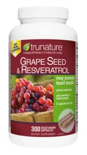 trunature Grapeseed with Resveratrol, 300 Capsules
