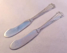 DAUPHINE- WALLACE 2 STERLING FH BUTTER SPREADERS