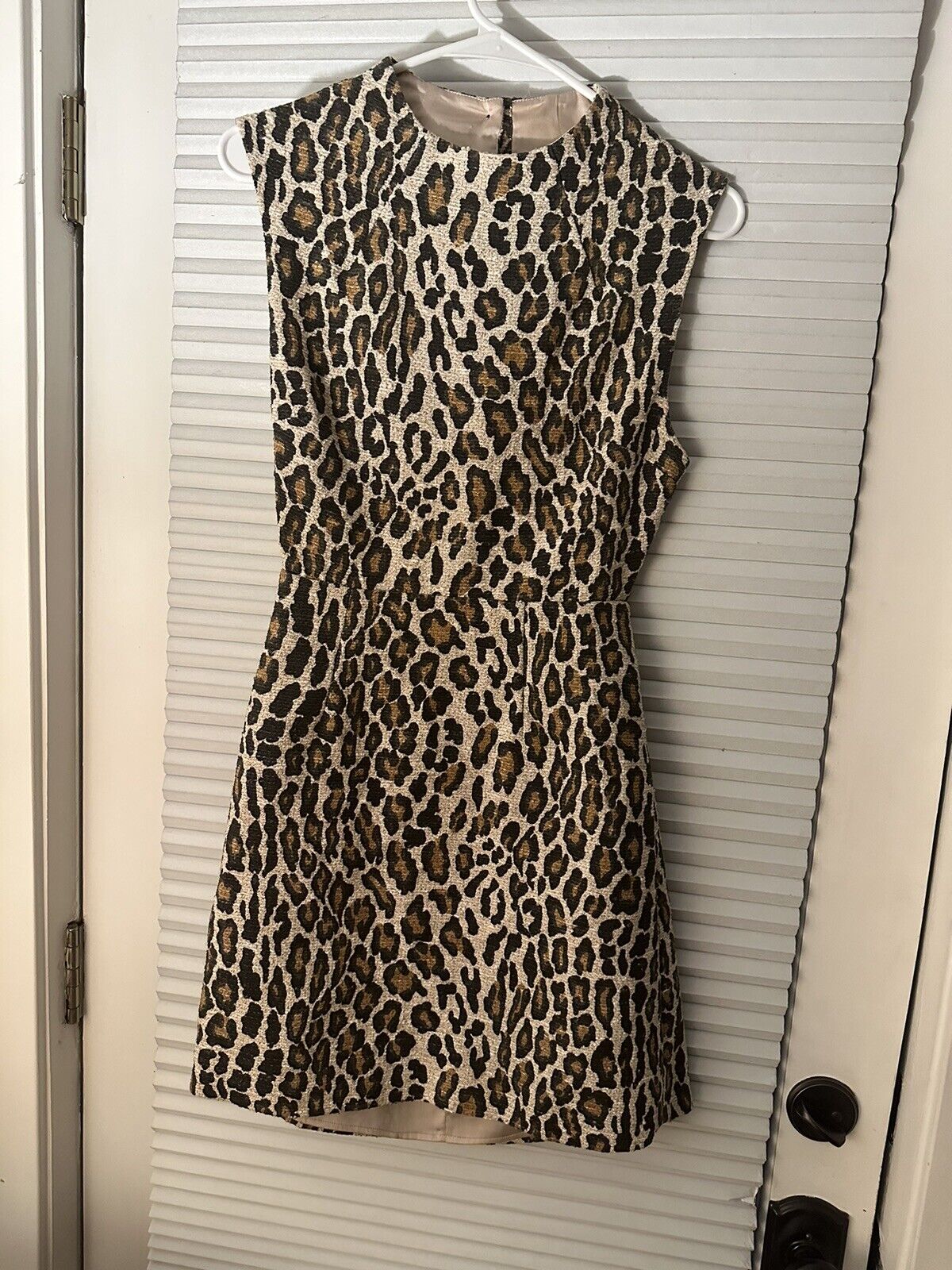 Alice + Olivia Coco Leopard Print Dress Size 4 Sl… - image 3