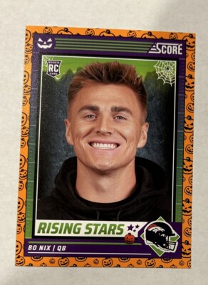 2024 Score-A-Treat Bo Nix Rookie Rising Stars Pumpkin RC #4