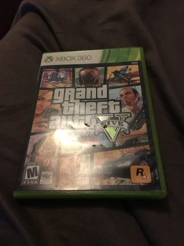 Grand Theft Auto V (Microsoft Xbox 360, 2013) WITH BOTH DISCS, MANUAL, AND MAP