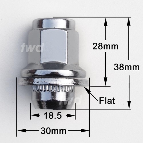 20x ALLOY WHEEL NUTS JAGUAR XJ (2003+) XJ6 XJ8 XJR M12x1.5 CHROME LUG BOLT STUD - Picture 6 of 9