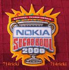 2000 Bcs Sugar Bowl National Championship Game Patch Florida State Virginia Tech