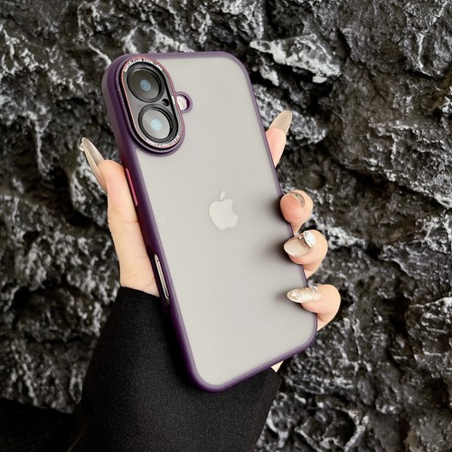 Solid Color Camera Protection Matte Phone Case For iPhone 12 13 14 15 16 Pro Max - Picture 3 of 28