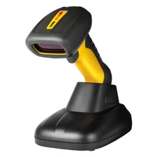 Upgraded QR Code Industrial BT Barcode Scanner with Charging Dock Wireless