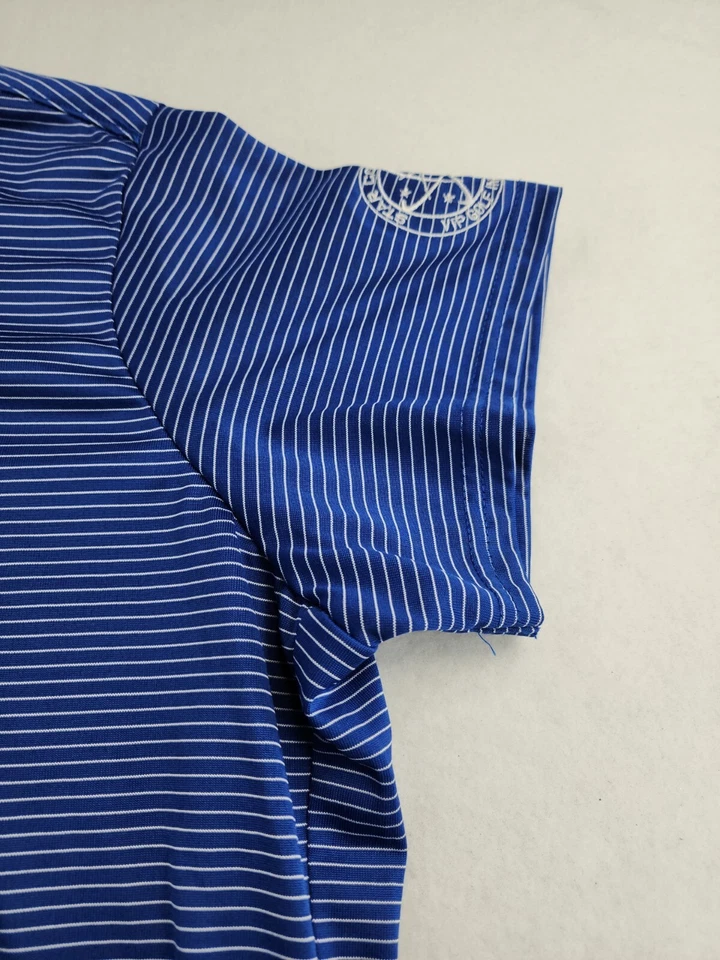 Polo Star Companies Golf Invitational Logo Mujer XL Azul Rayas Poliéster Foto 2 de 4