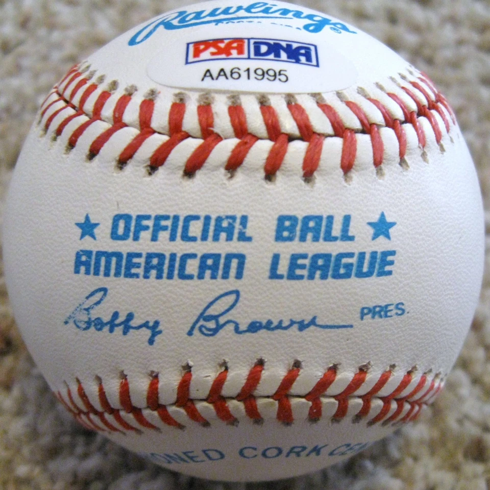 Steve Gromek dec.02 PSA/DNA Signed Baseball 1948 Cleveland Indians World Series - Image 2 of 3