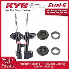 2 Front KYB Shock Absorbers Strut Mount Kit for Peugeot 3008 9HR 9HZ RHH 10-17