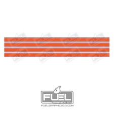 Gulf Oil and Gasoline Custom Premium Vinyl Decal 4-pack - 48" x 2"
