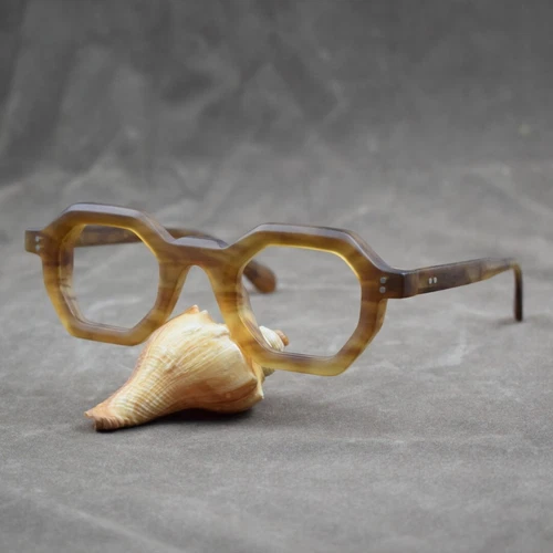 Acetat Vintage Brille quadratisch Männer Frauen klare Gläser Retro Brille Gestell - Bild 17 von 51