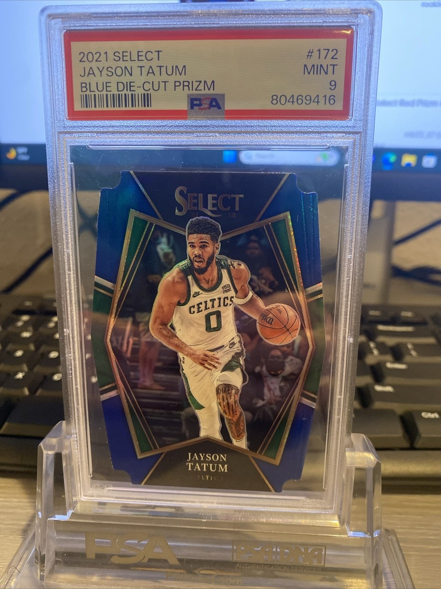 2021-22 Panini Select - Premier Level Jayson Tatum #172 Blue Prizm
