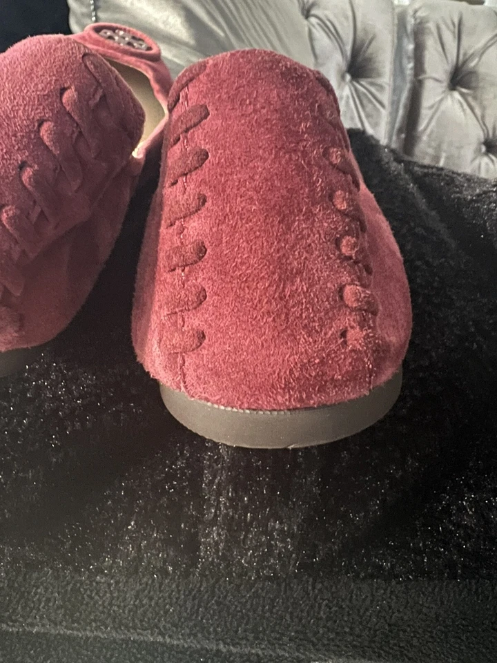 Sapatilhas de balé Tory Burch camurça borgonha tamanho. 8,5 - Imagem 3 de 4