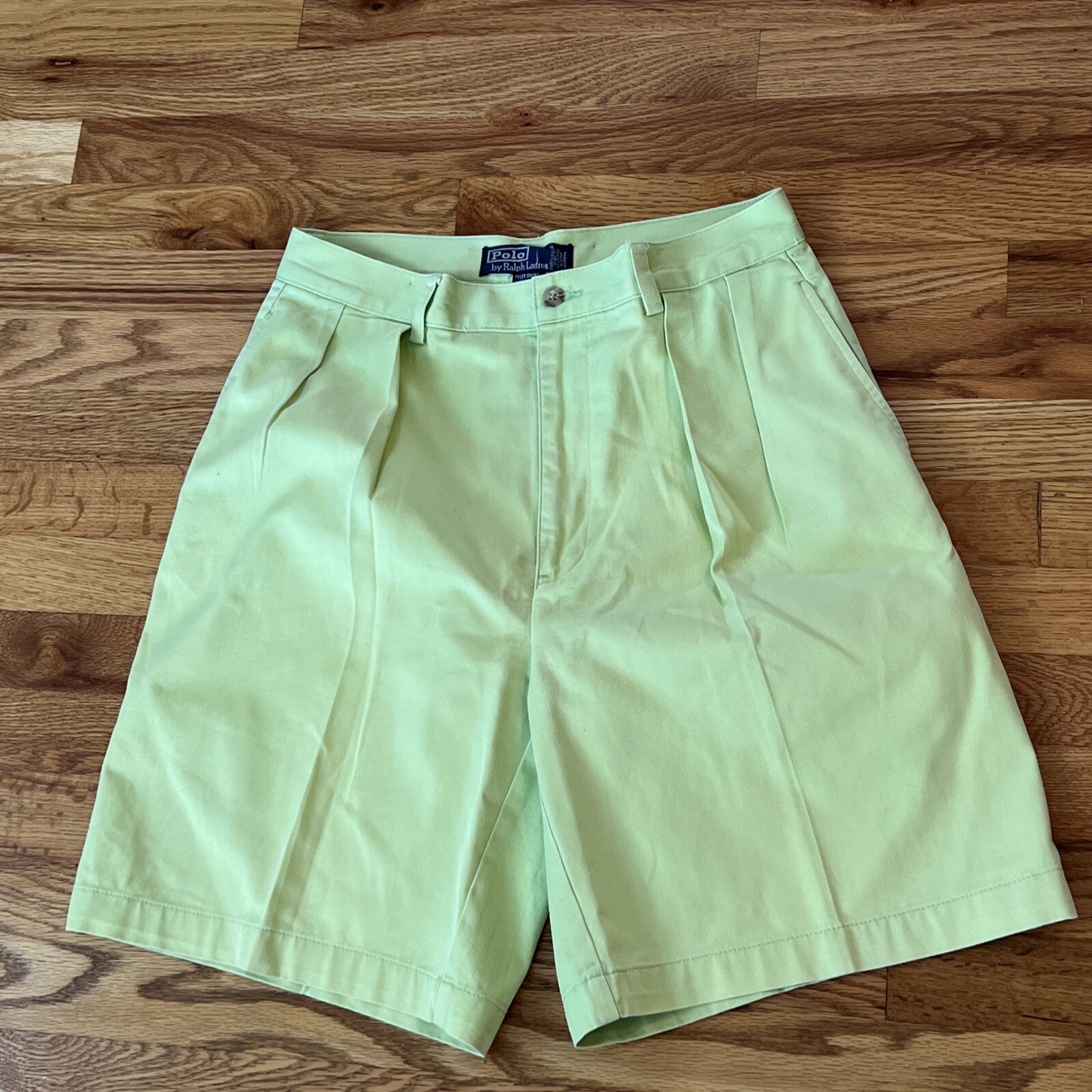 polo lime green shorts