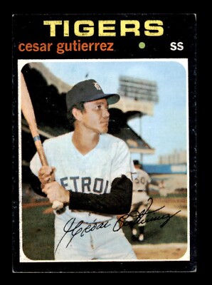 1971 Topps Baseball #154 Cesar Gutierrez EX *d4