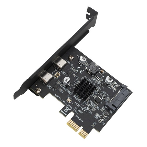 USB 3.2 PCI Express Erweiterungskarte GEN2 Dual Type C High Speed 10Gbps PC US - Bild 17 von 22