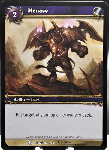 WORLD OF WARCRAFT TCG Blizzard "DRUMS OF WAR" SINGLES Basic YOU PICK 2008 - Picture 45 of 177