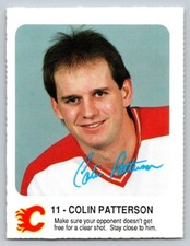 Colin Patterson 1987-88 Calgary Flames Red Rooster